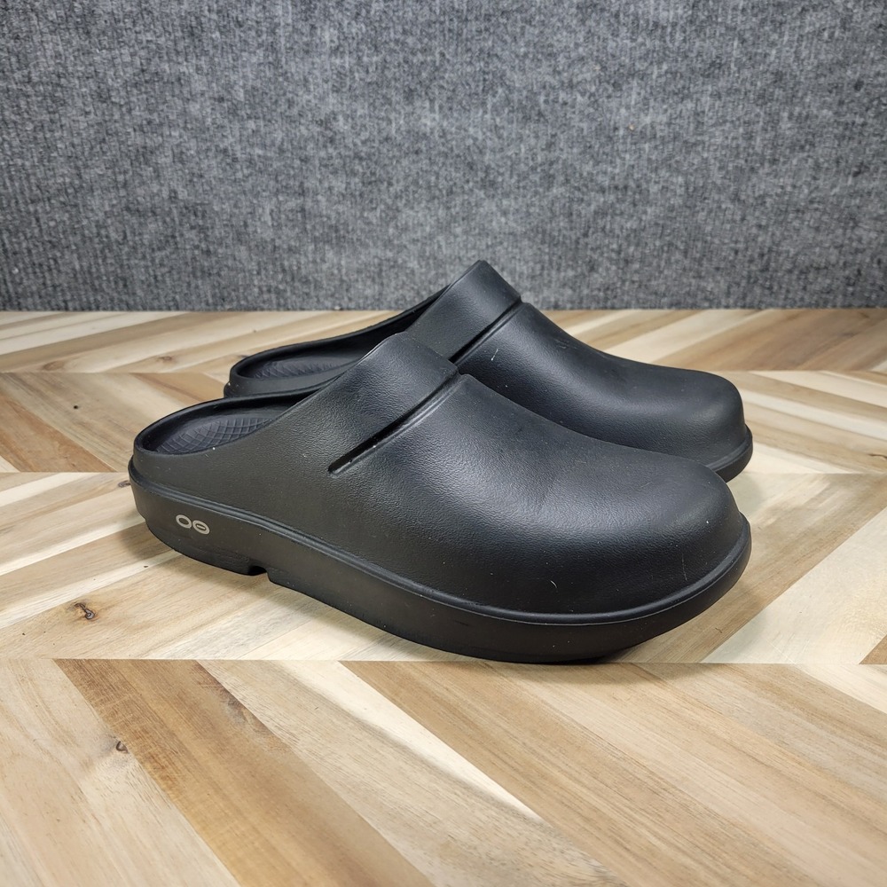 OOFOS Women's OOcloog Mule Size 9 Recovery Shoe Slip On Black Stress Relief